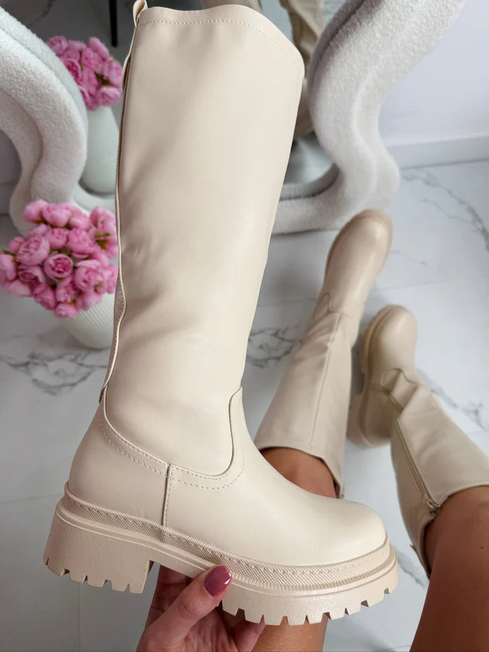 Oliwia | Czarne Wysokie Kozaki