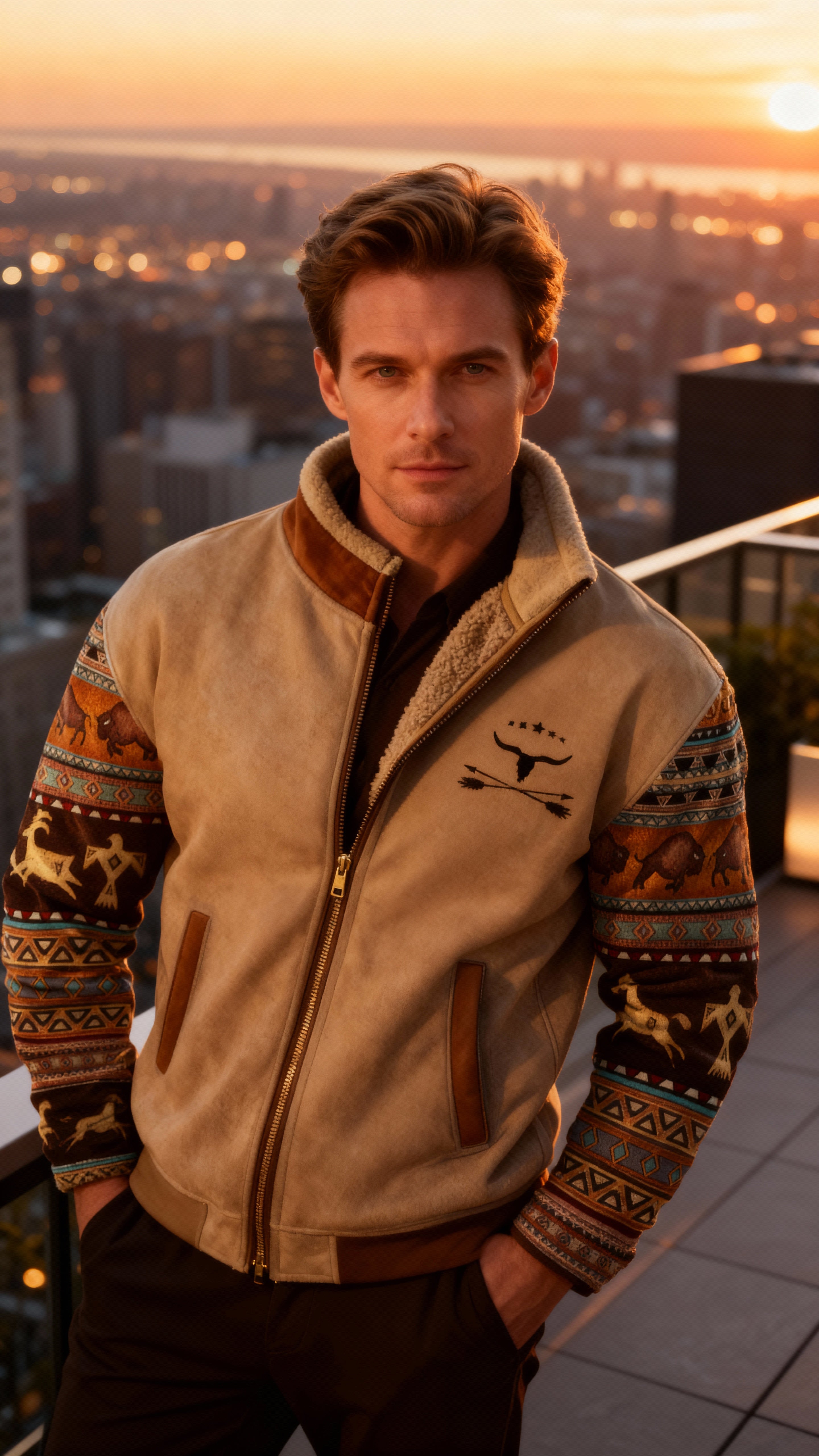 George | Stylowa bluza polarowa z termo podszyciem