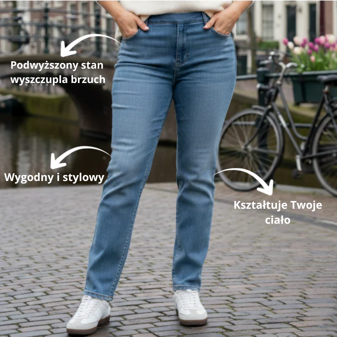 Lara | Spodnie z wysokim stanem i elastycznym pasem