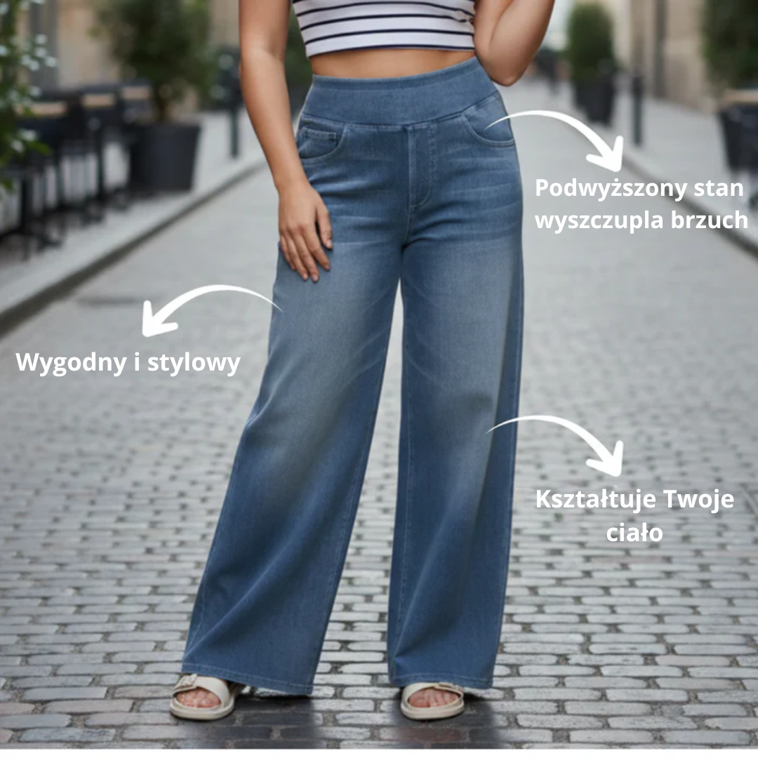 Eva | Spodnie z wysokim stanem i elastycznym pasem